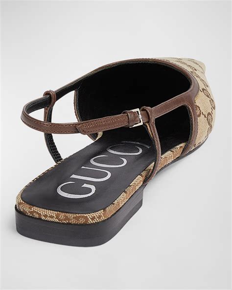 gucci slingback ballerina flats